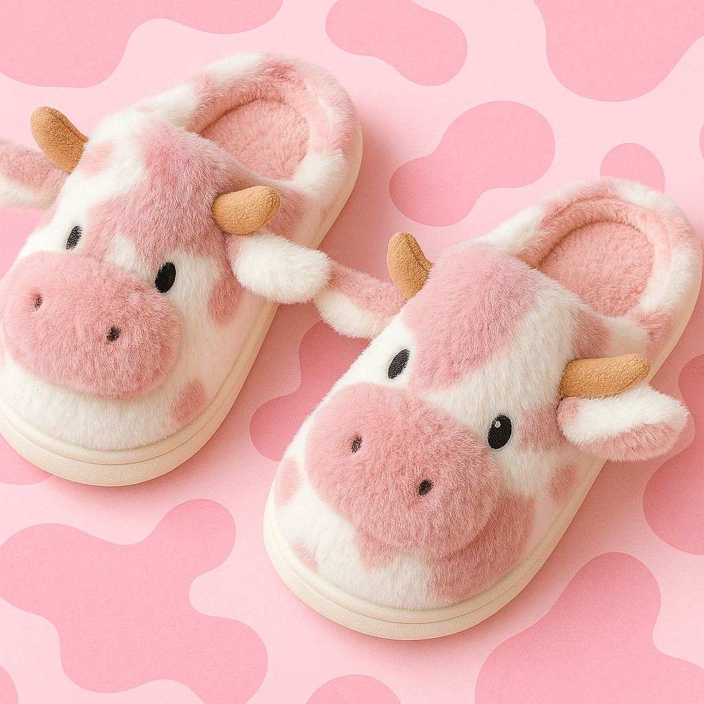 Cozy Cow Slippers