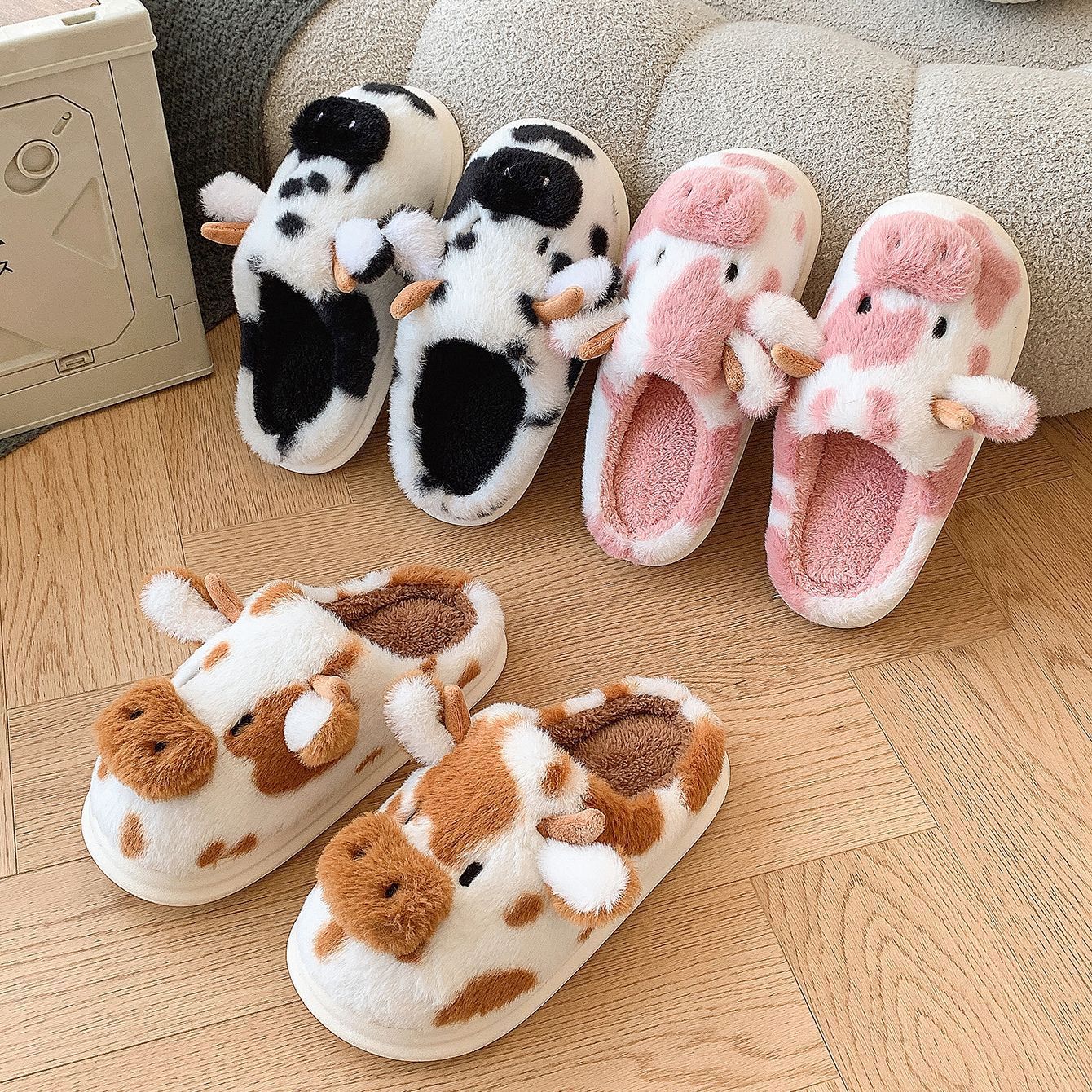 Cozy Cow Slippers
