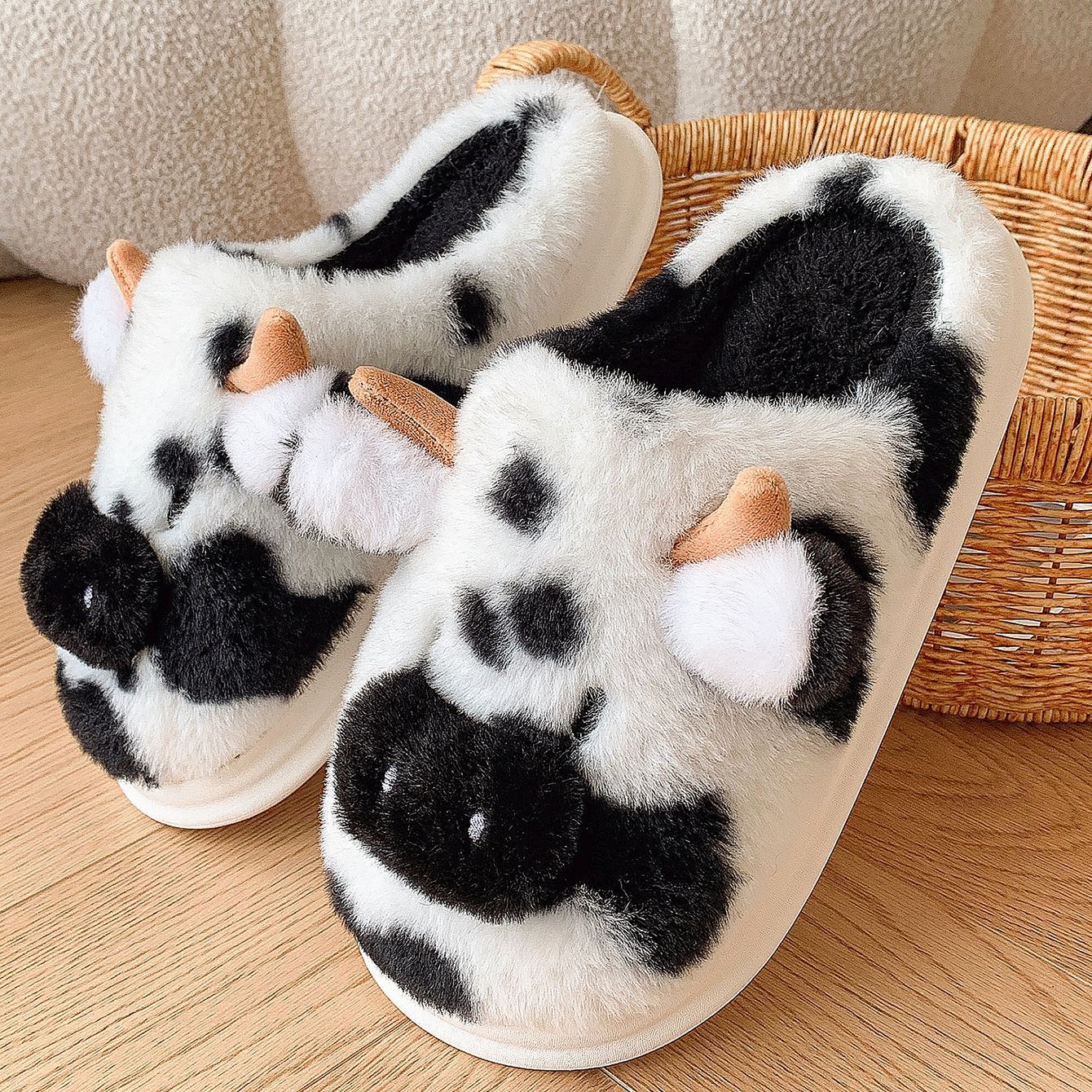 Cozy Cow Slippers